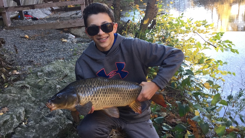 Brothers first good carp 