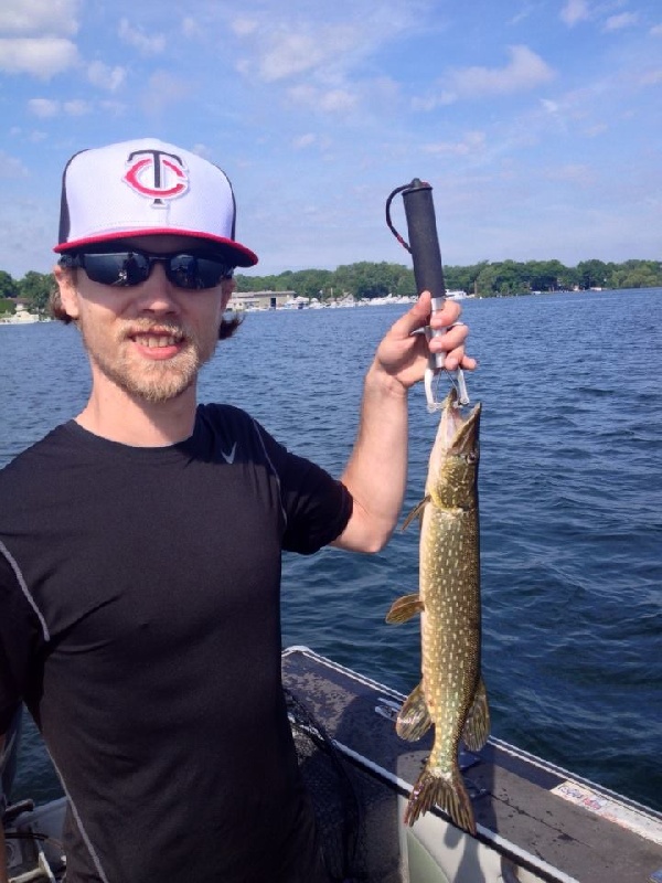 Catching Pike near Montrose